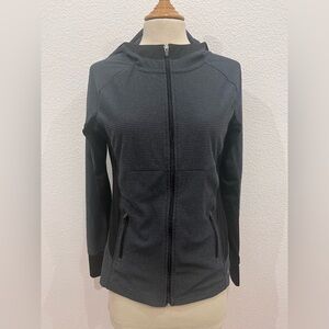 RBX Size M Zip Up Athletic 2 Tone Gray & Black Hoodie.